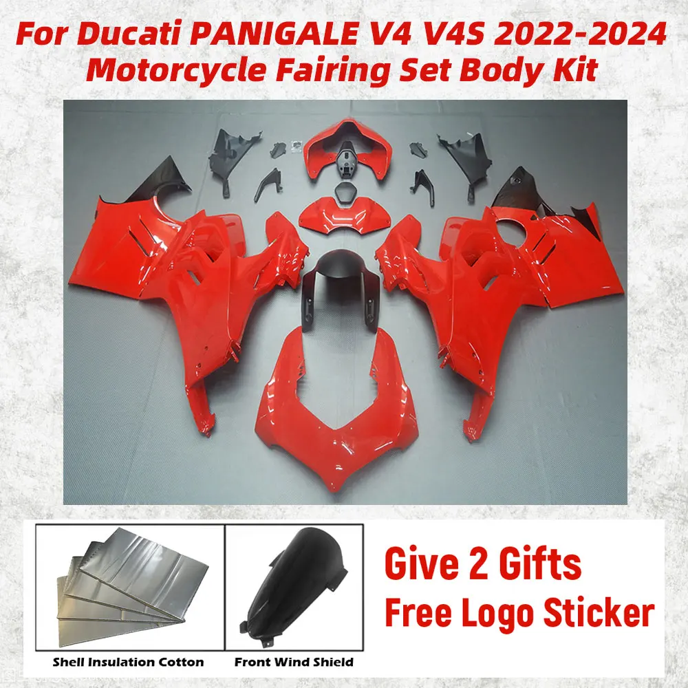 

Для Ducati Panigale V4 V4s S 2022 2023 2024 22-24 Новый комплект обтекателей для мотоцикла и велосипеда из АБС-пластика, комплект кузова, комплект кузова, инъекция корпуса 101