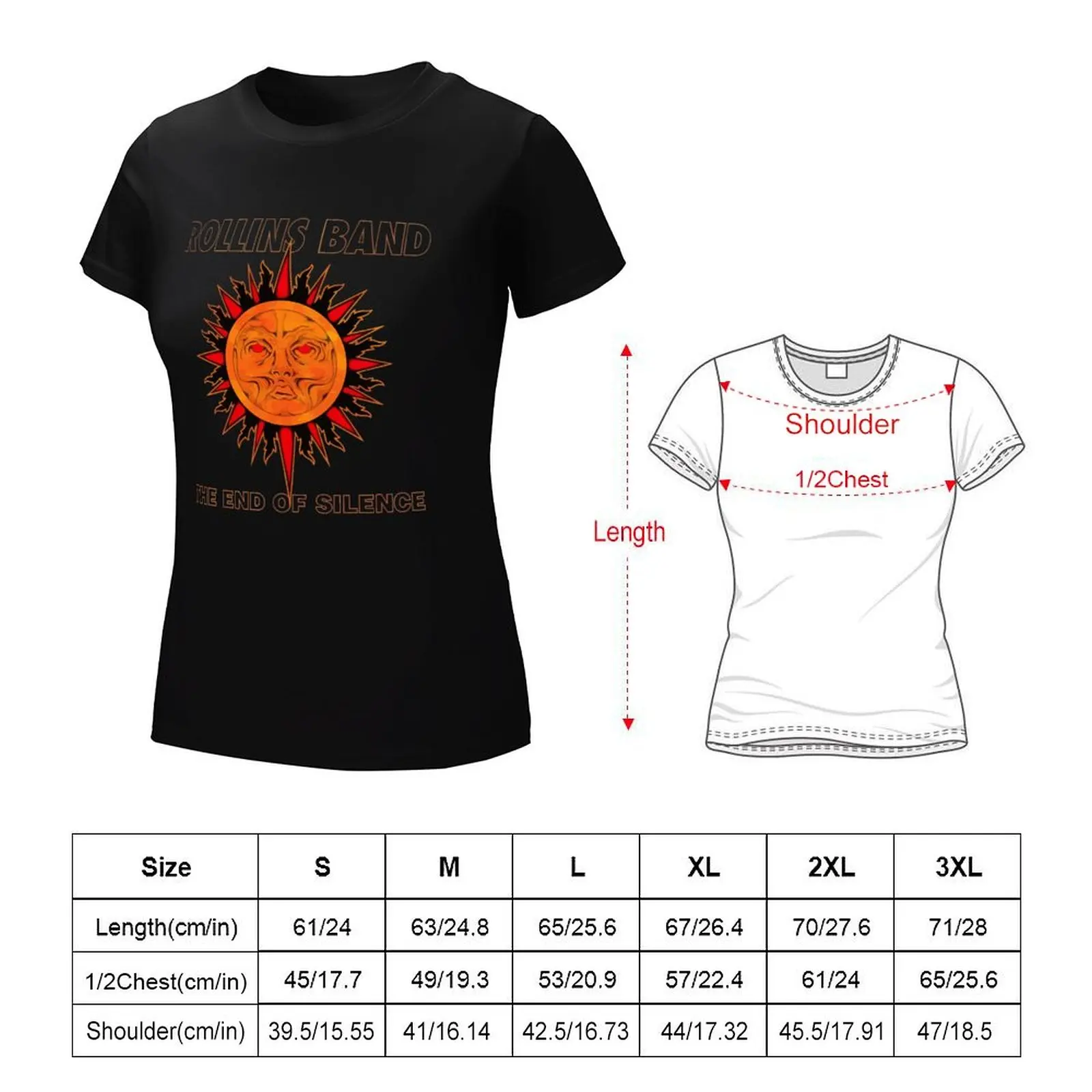 Rollins Band The End Of Silence T-Shirt Blouse tops hippie clothes oversized clothes for Women