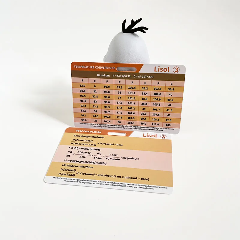 Custom factory price high quality printing plastic waterproof pocket nurse reference ID badge cards