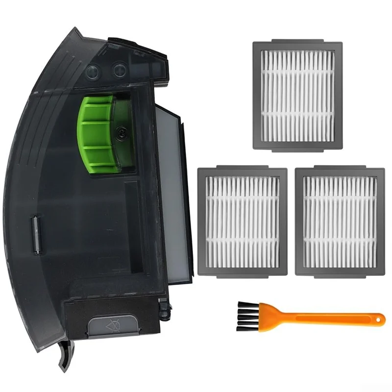 TCF-ถังเก็บฝุ่นทดแทนสำหรับรูมบา I1+ I3+ I6+ I7+ ซีรีส์สำหรับกล่องเก็บฝุ่นสูญญากาศหุ่นยนต์พร้อมตัวกรองและแปรง