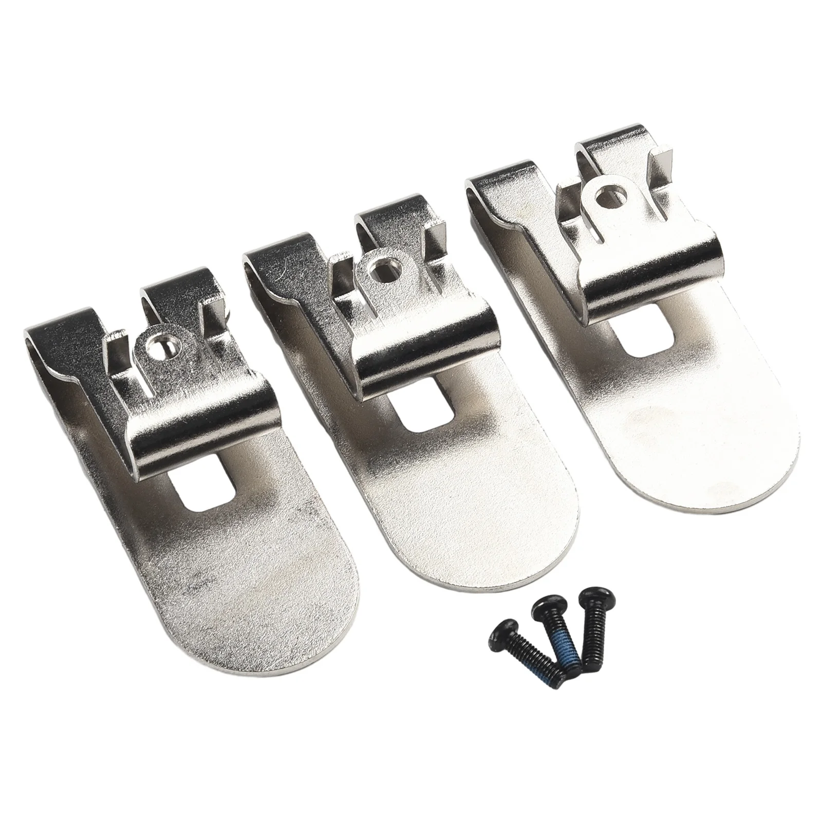 High Quality Useful Practical Belt Hook Clip Parts Replacement Silver Steel With Screw Fittings For Drywall Screwgun