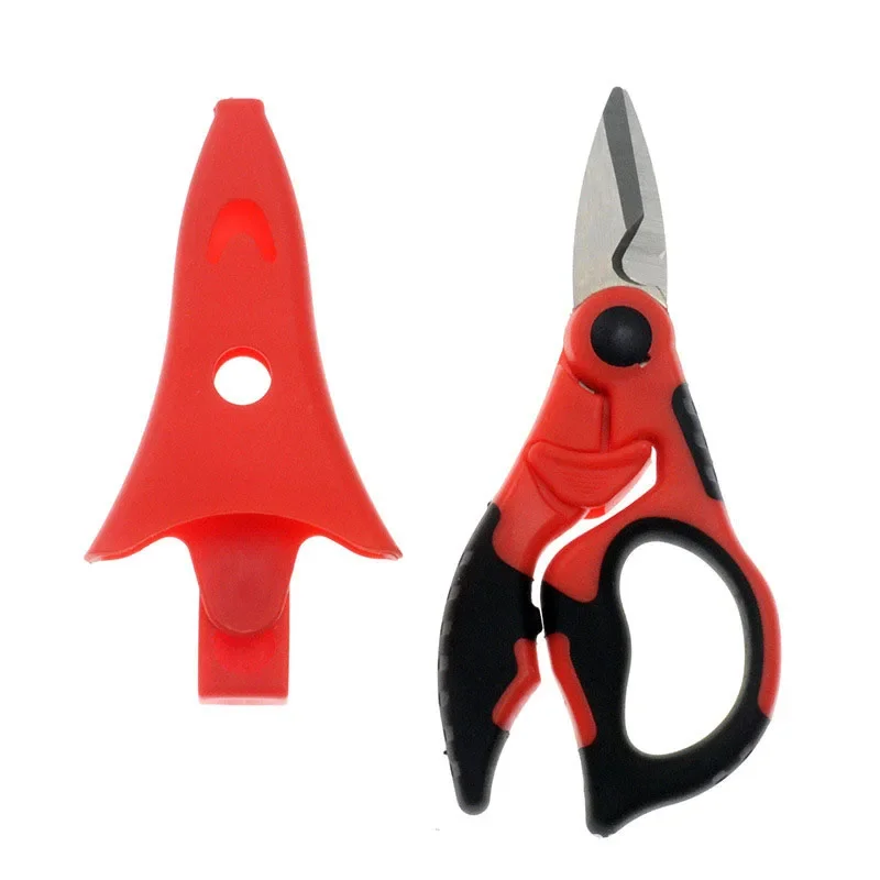 Alicate de Pesca em 420 Corte pe Linha Trançada Tesoura de Pesca Eletricista Cabo Portátil Corte Isca Acessórios de Ferramenta Aço Inoxidável