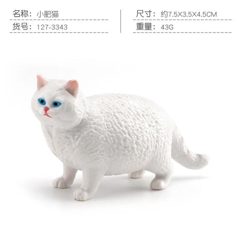 1 قطعة مجموعة تمثال قطة واقعية صغيرة لطيف البرتقال العانس البريطانية قصيرة الشعر لعبة القطط للأطفال الديكور الراتنج المنمنمات
