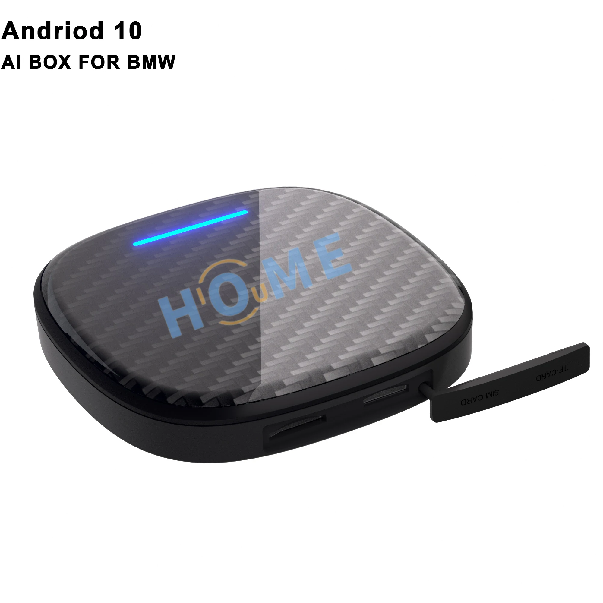 Carplay Ai Box Android 10 8 Core 4G + 64G Nirkabel MirrorLink AI Box Pemutar Video Multimedia Android Auto