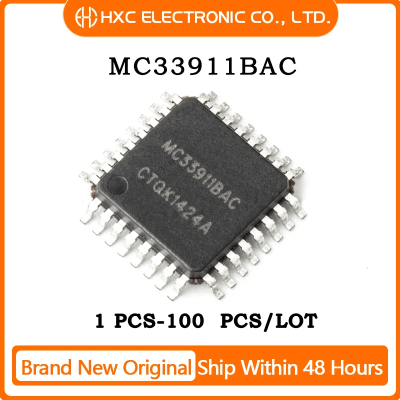 

5PCS/10PCS/50PCS/100PCS MC33911BAC 33911BAC QFP32 NEW Original IC Chip