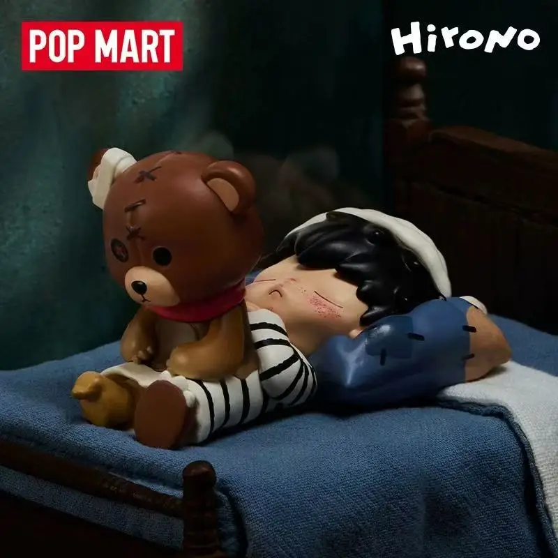 POPMART Hirono وحوش كرنفال هالوين سلسلة صندوق أعمى لطيف القاتل الأرنب الشكل صندوق غامض دمية قاتمة ريبر دمى هدايا