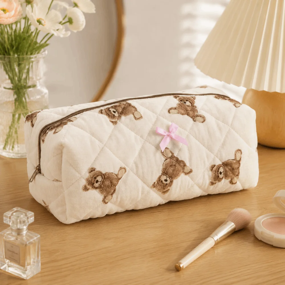 Soft Hair Dryer Storage Bag Dust-proof Portable Curling Iron Carrying Case Lightweight Zipper Closure Curler Storage Bag