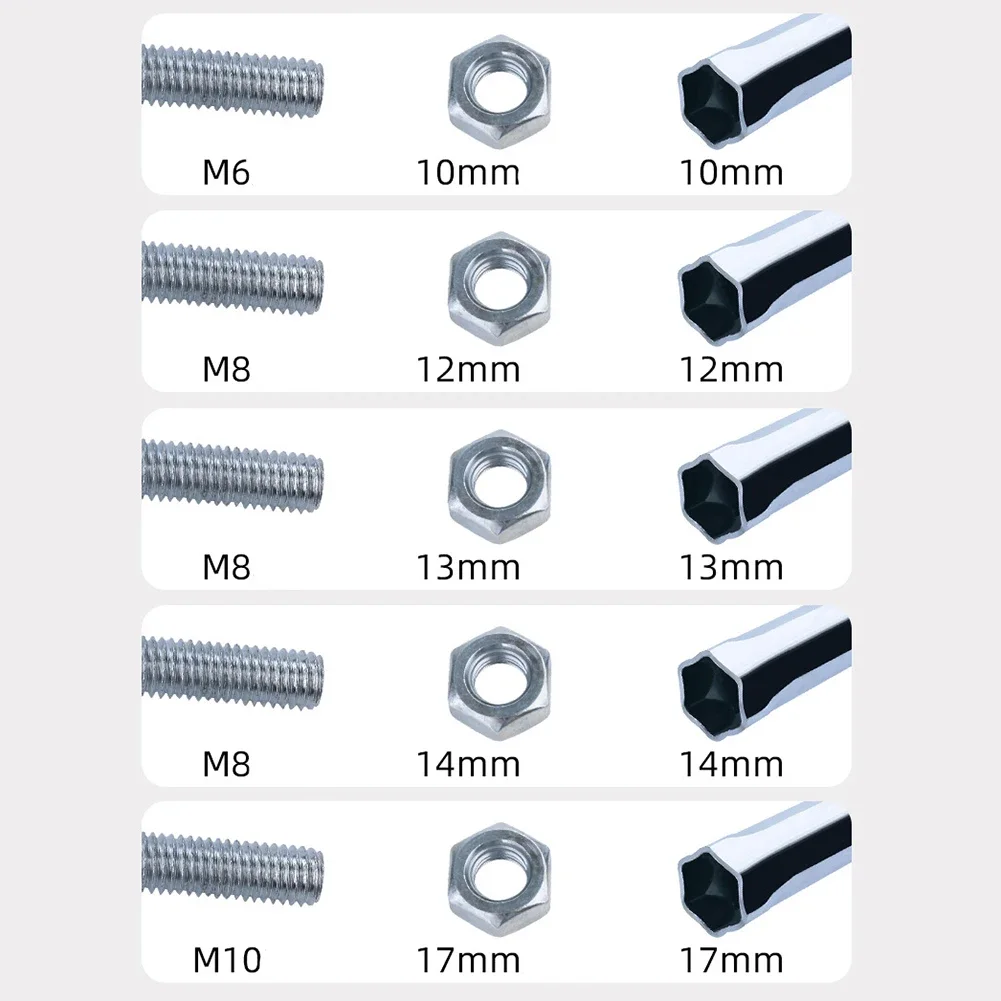 Ceiling Leveling Sleeve 10mm/12mm/13mm/14mm/17mm Lengthening Hollow Screw Nut Hexagon Socket For Drilling Power Tool