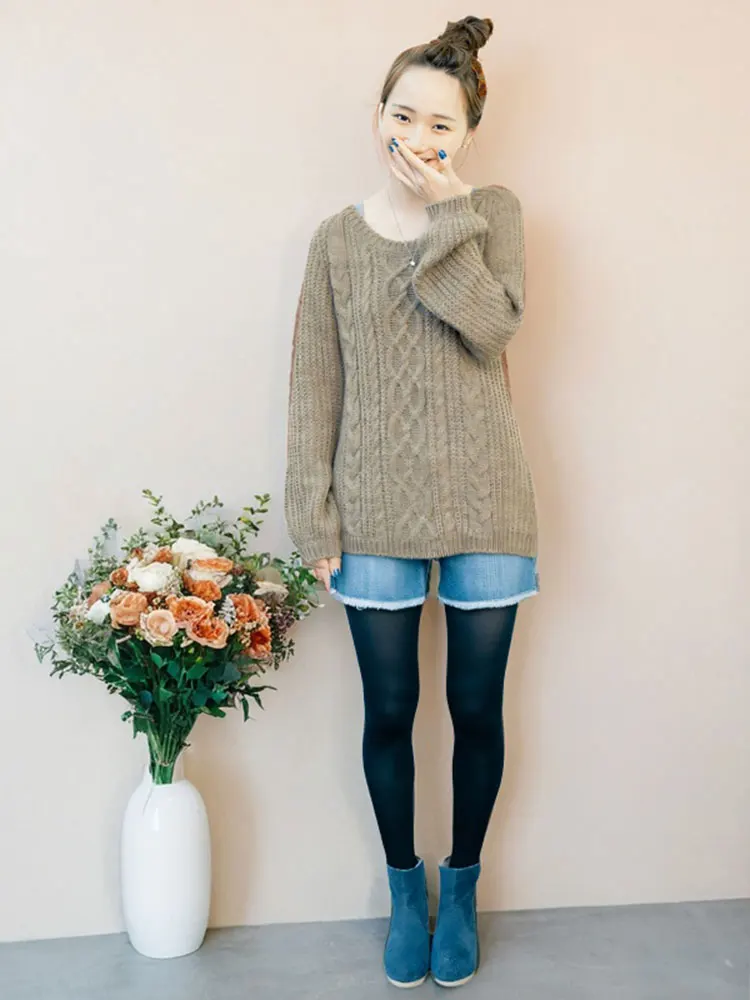 

Однотонный вязаный свитер в стиле ретро, круглый пуловер, ажурный теплый спиральный поворотный дизайн, удобное трикотажное пальто