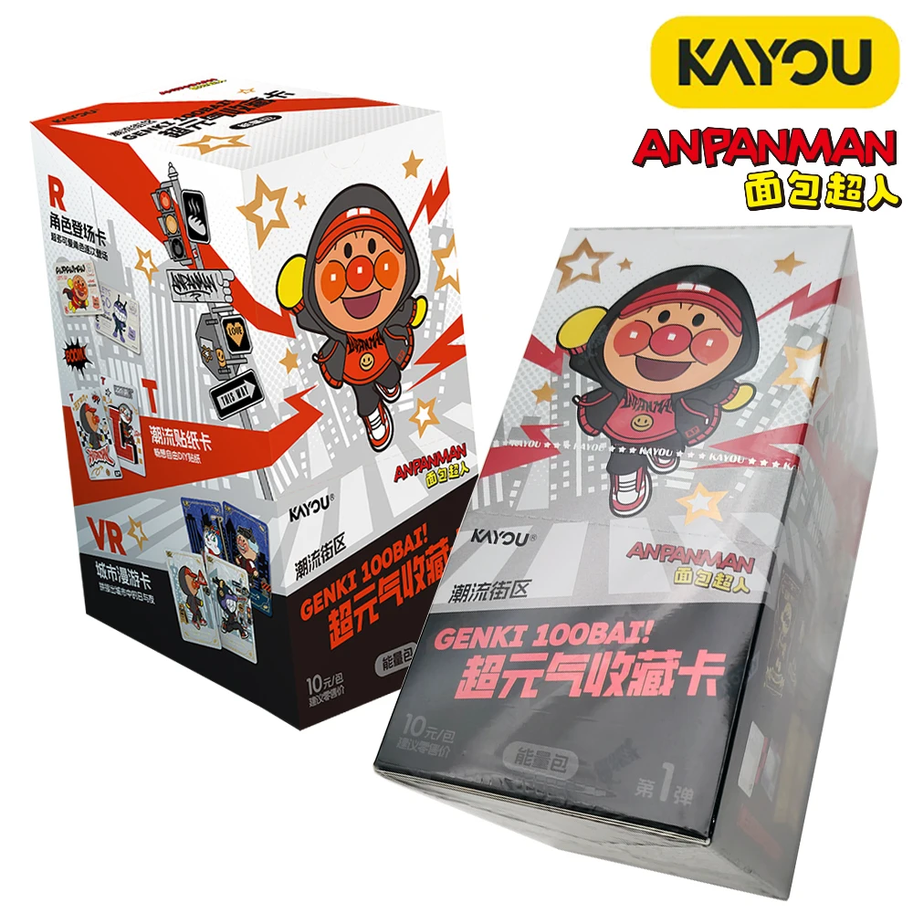 kayou-original-anpanman-collection-cards-christmas-family-party-desktop-toys-children's-favorite-surprise-animated-cards-gifts