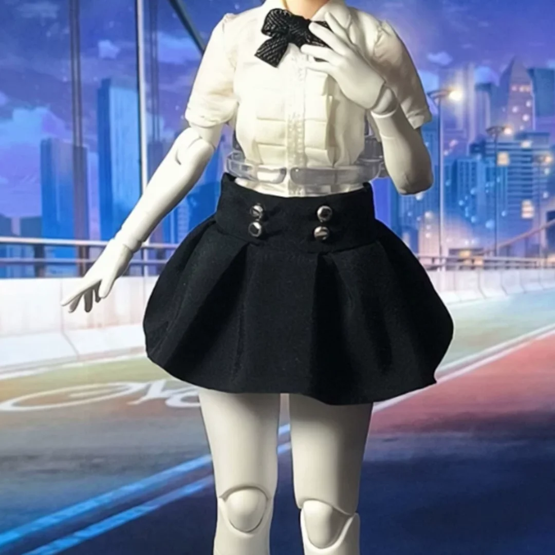 1/12Pleated skirt student shirt dresss outfit Model Clothes For 6 " figure Toys For 6"figure toys PH  Anime  Body Action Figure