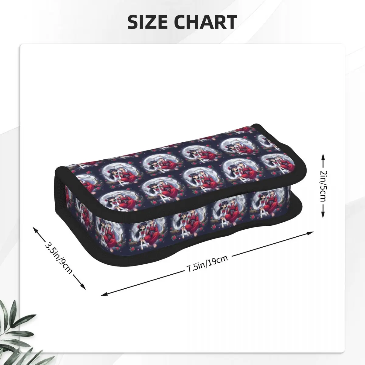 Manga Kimono Inuyasha Sesshomaru Pencil Cases School Pen Box Pencil Bag Big Capacity Pencil Pouch Storage Stationery Supplies view 6