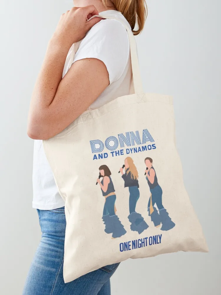 Donna And The Dynamos One Night Only Mamma Mia Tote Bag hand bag Woman shopper bag tote women Big Canvas Tote