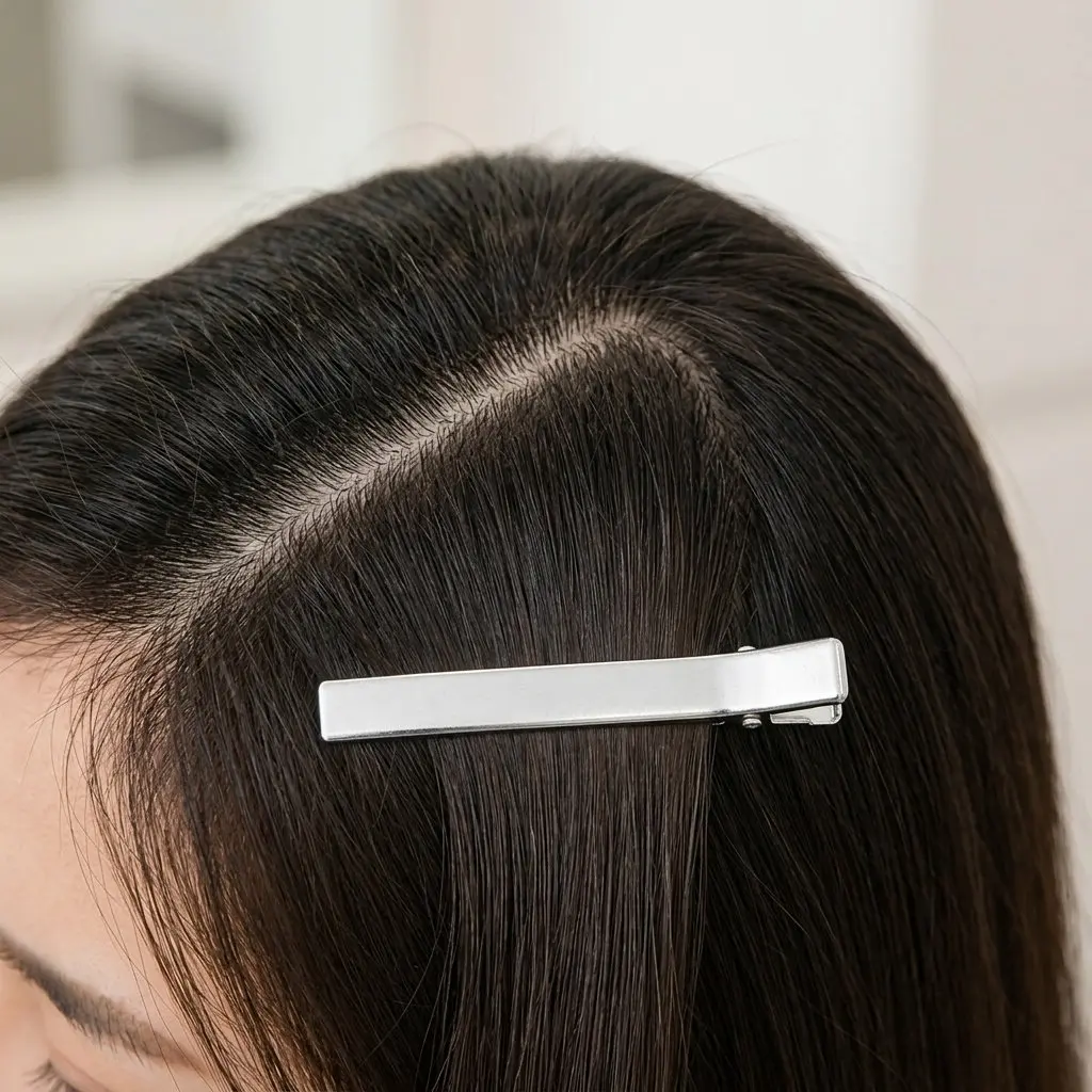 20Pcs 4.6cm Heavy Duty Metal Duckbill Clips Rust Proof Smooth Surface Hair Sectioning Clips for Styling Blow Dry Cutting Salon