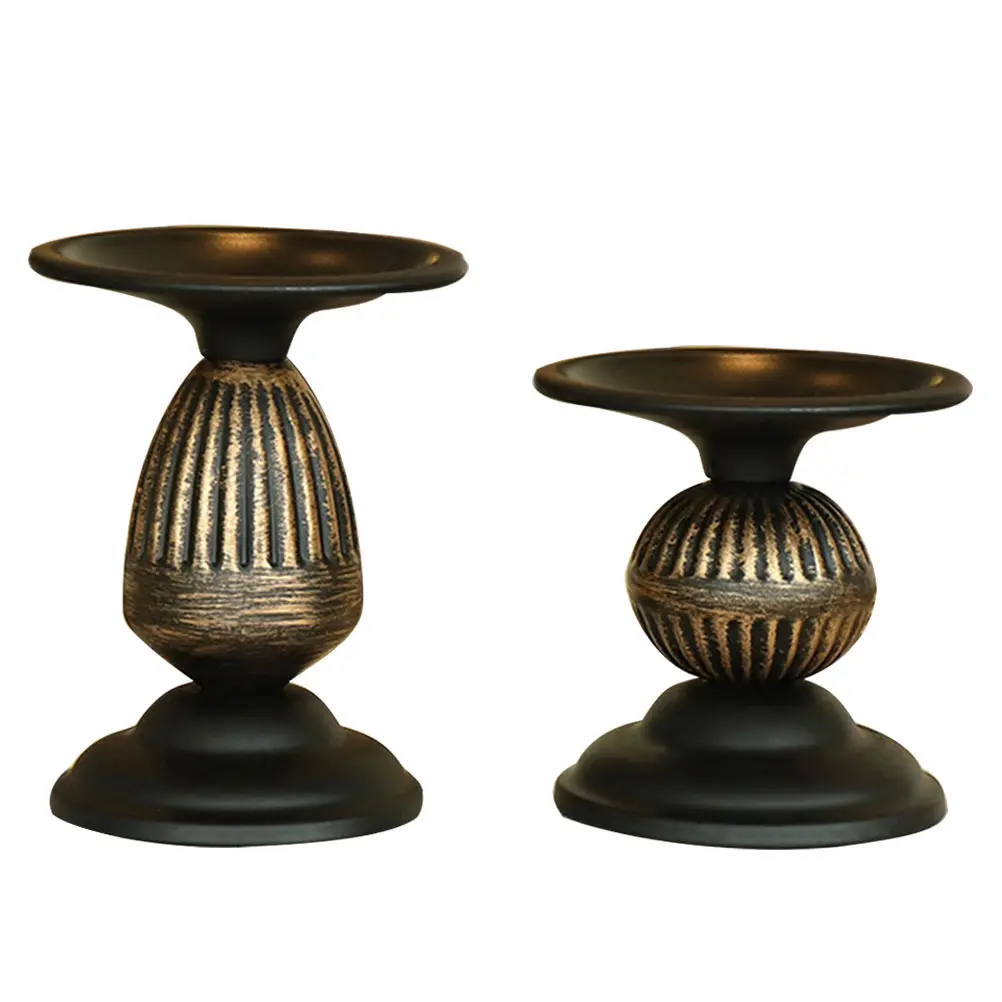 

2pcs Holder Iron Art Stand Nordic Style Metal Tealight Stand For Home Party Bedroom Living Room Decor