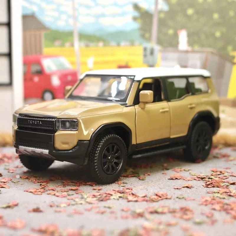 

1/36 TOYOTA PRADO Land Cruiser LC250 SUV, модель автомобиля из сплава, литой под давлением металлический внедорожник, модель автомобиля, имитация детской игрушки в подарок