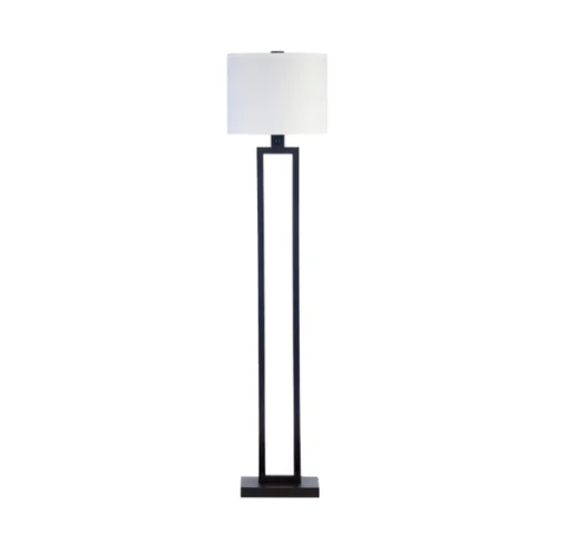 

UL CE Hot Traditional Hotel Guest Room Project and Home Lamp Nickel Finish Linen Lampshade Floor Light