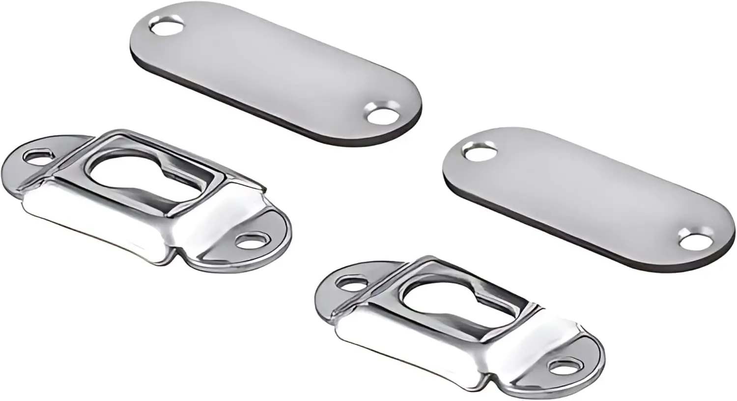 

Marine Flush Mount Ladder Brackets for Gunwale Removable Ladders, 304 Stainless Steel, Heavy Duty