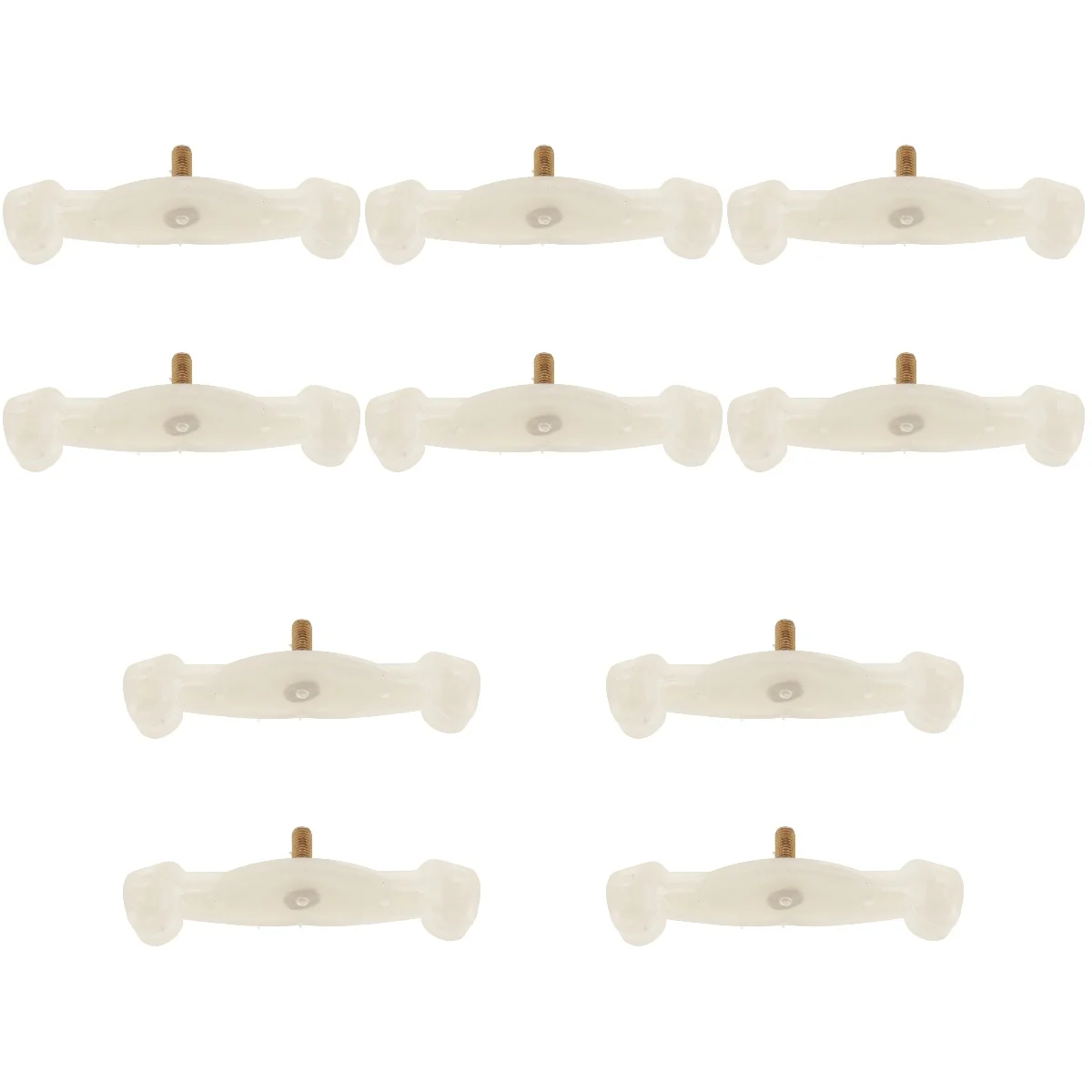 

5pcs Set of 5 Shoulder Rest Violin Semicircle Detachable Leg White Viola Comfortable Bracket Feet