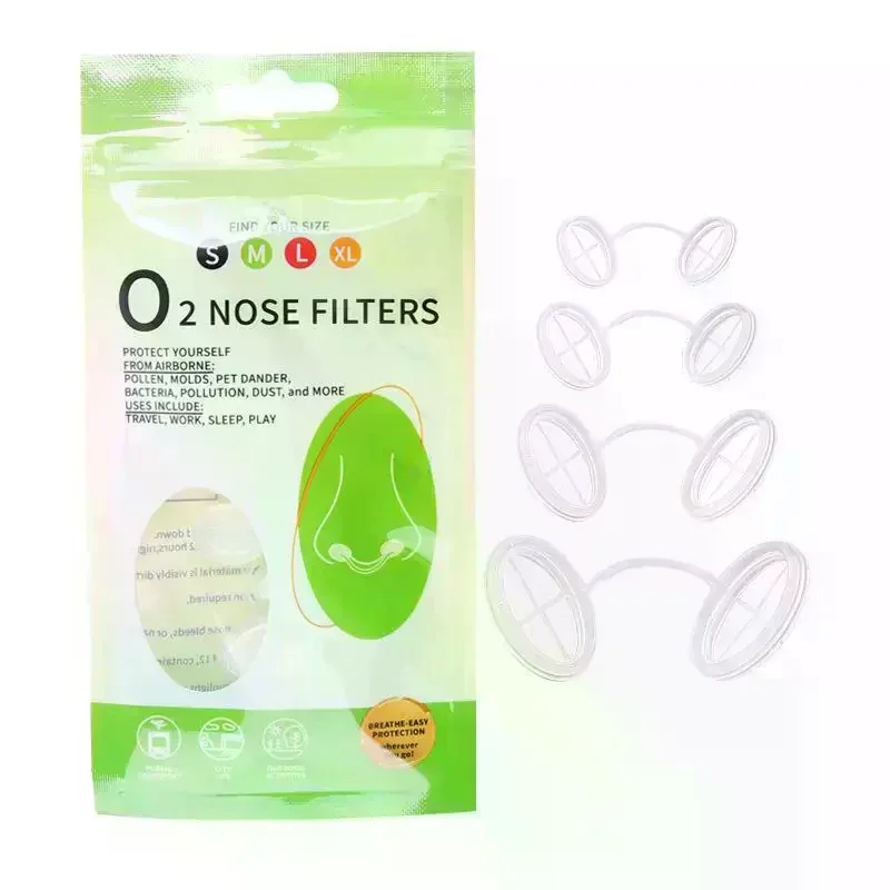 /Kuz/4 Sizes Disposable Nose Filters Invisible Nasal Plugs 4/10 Pcs For Outdoor Daily Use Dust Allergy Smog Control Nose Plugs
