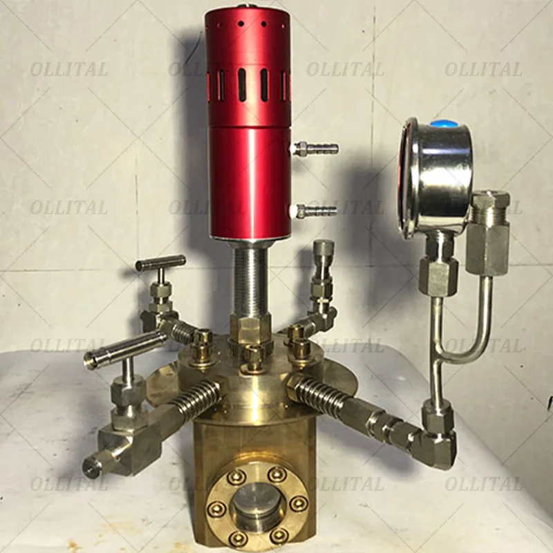 مغلفة طبقة مزدوجة الزجاج اثارة خزان مفاعل مختبر بيركس مفاعل وحدات تخمير الزجاج مع منفذ أخذ العينات المعقمة #5