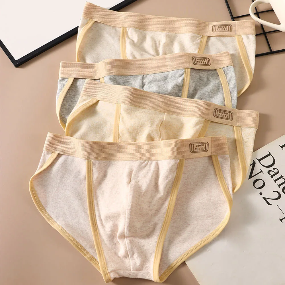 

Мужские сексуальные дышащие мягкие трусы с низкой талией, хлопковые мужские сексуальные трусы, быстросохнущее нижнее белье, сумка для пенисов, трусы, бесшовные трусики