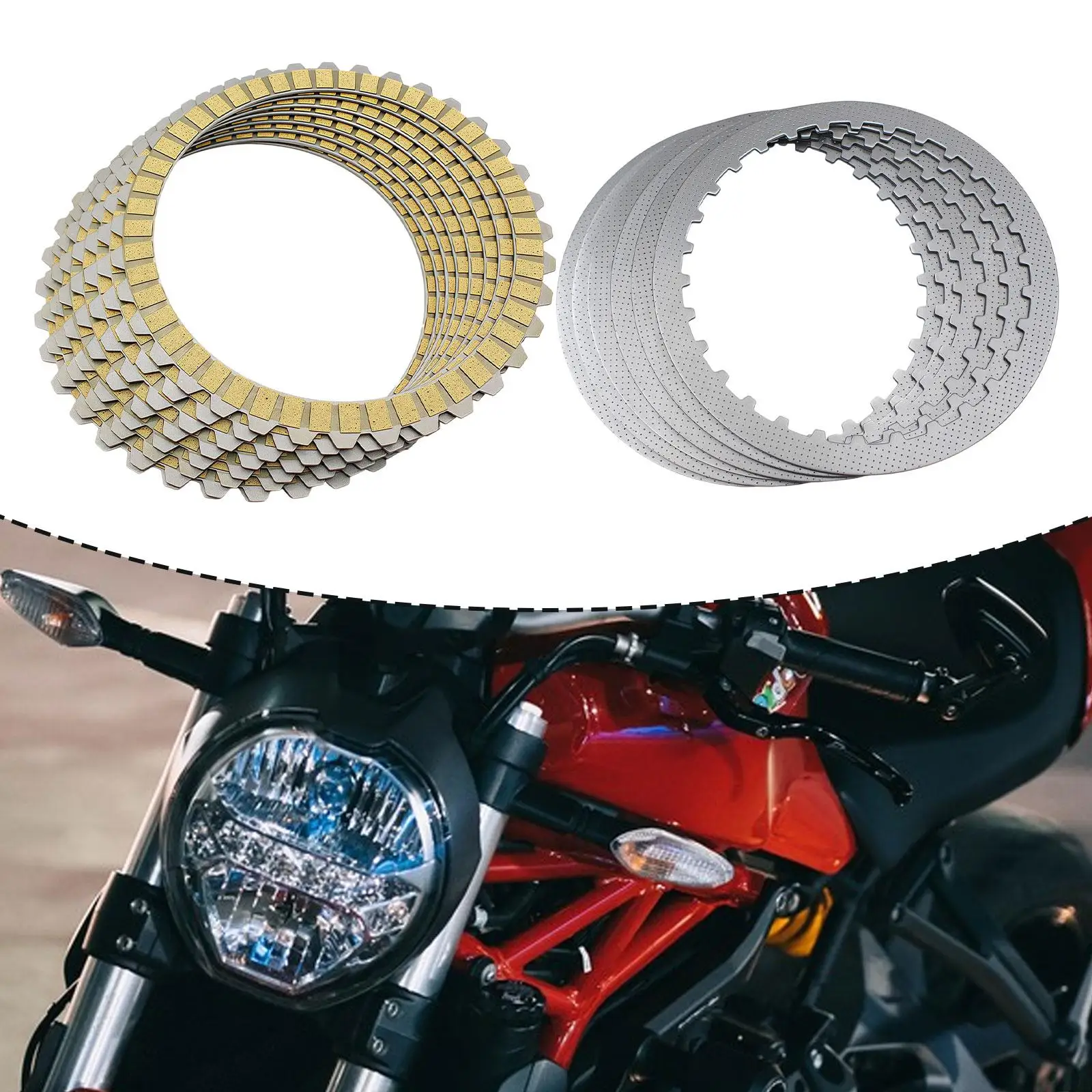 

Friction Clutch Plate Kit Professional Easy to Install Replacing Repair Part for XL883L Sportster Superlow 2011-2017