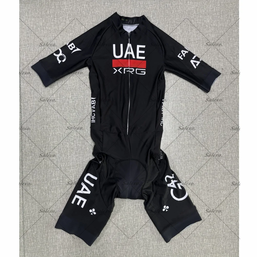 

25 LASER CUT Черный комбинезон UAE XRG Велосипедный комбинезон с короткими рукавами TEAM Боди КОРОТКИЙ велосипедный трикотаж Велосипед Maillot Ropa Ciclismo