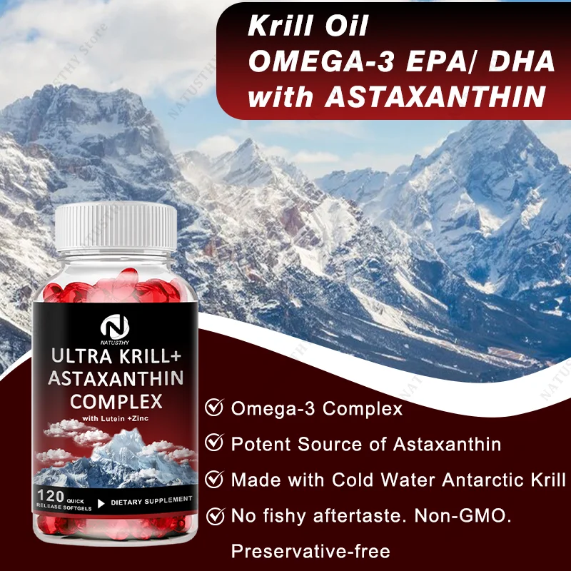 Ultra Krill Oil with Astaxanth - Krill Oil Supplement ulasan dan harga