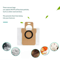 ABWZ-32PCS Dust Bag For Xiaomi Robot Vacuum X10+, Mijia Omni 1S, B101CN / Dreame Bot S10 S20 Pro, X10 L10 L10S Ultra Vacuum