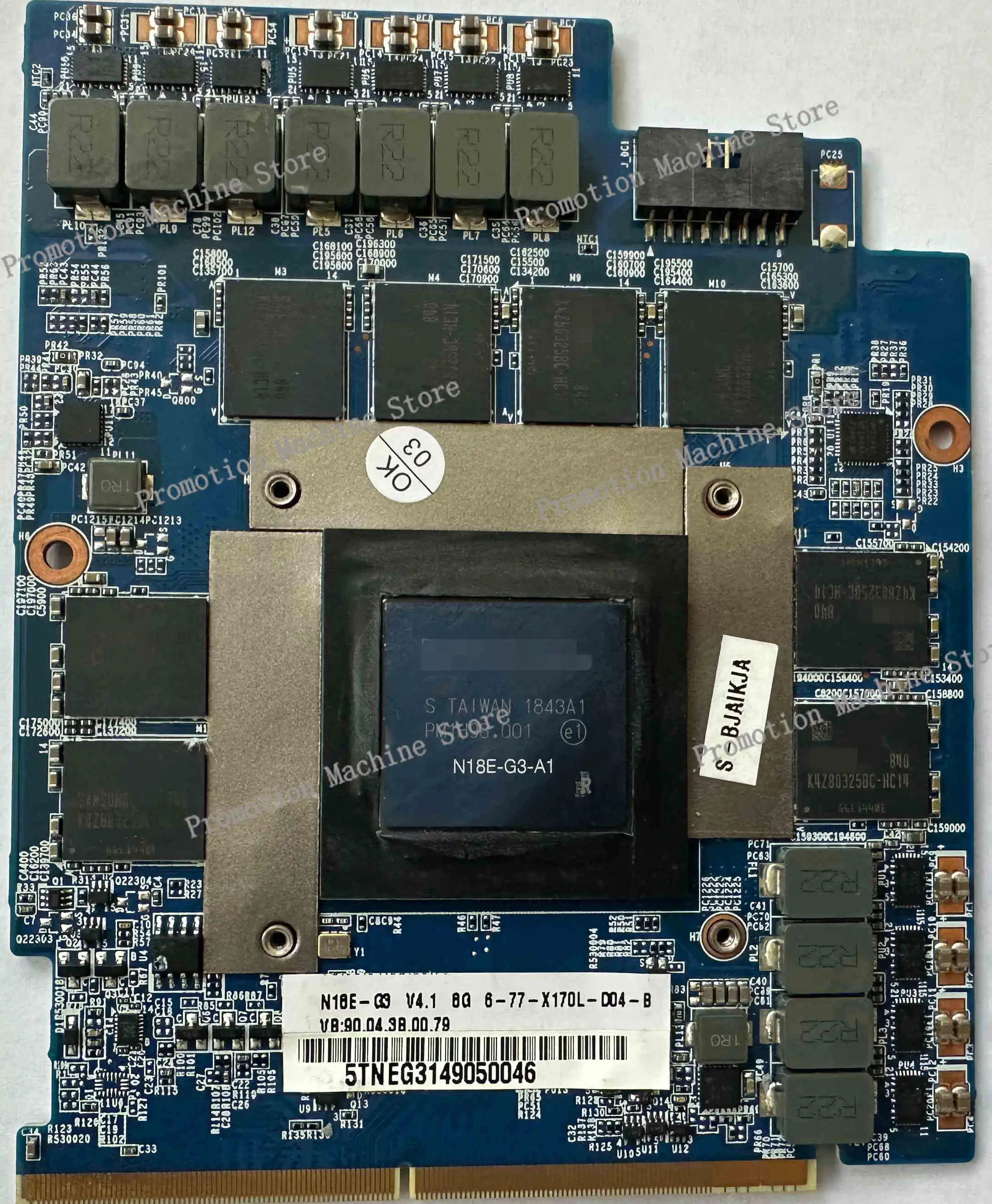 جديد لـ Clevo X170KM P870TM P775TM P750TM لـ NVIDIA GeForce RTX 2070 2080 8GB RTX 3080 16GB بطاقة الفيديو الرسومات GPU VGA