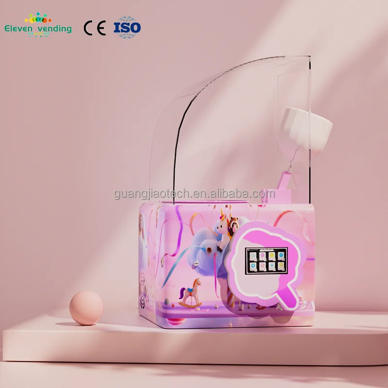 Mini Commercial Cotton Candy Maker - Quick 2-Min Making For Carnival/Kids Birthday, Compact Design With Sugar Spoon