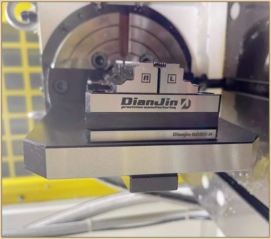 4-5-Axis Fixture Self-centering Vise Positive and Negative Quick Clamping 2-8 Inches DJ-6080H Self Centering Vise