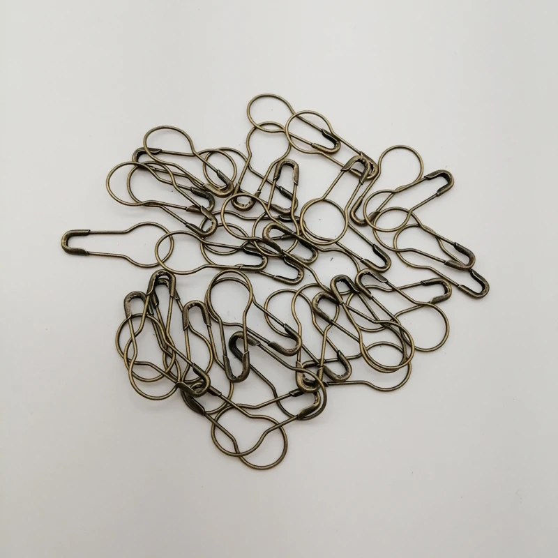 1000pcs Mix Color Safety Pins Gourd Shape Safety Pins Metal Clips Gourd Pin Tag Pin for Diy Making Supplies Clothing Accessories