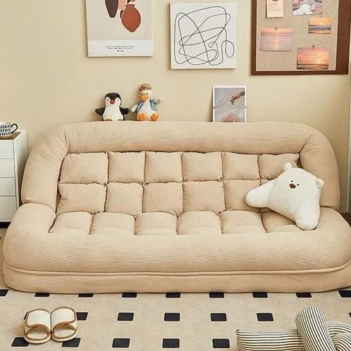 Folding Sofa Angle Adjustable Sofa Bed Sleepable Bedroom Living Room Leisure Chair Recliner Tatami Seating Furniture Beds