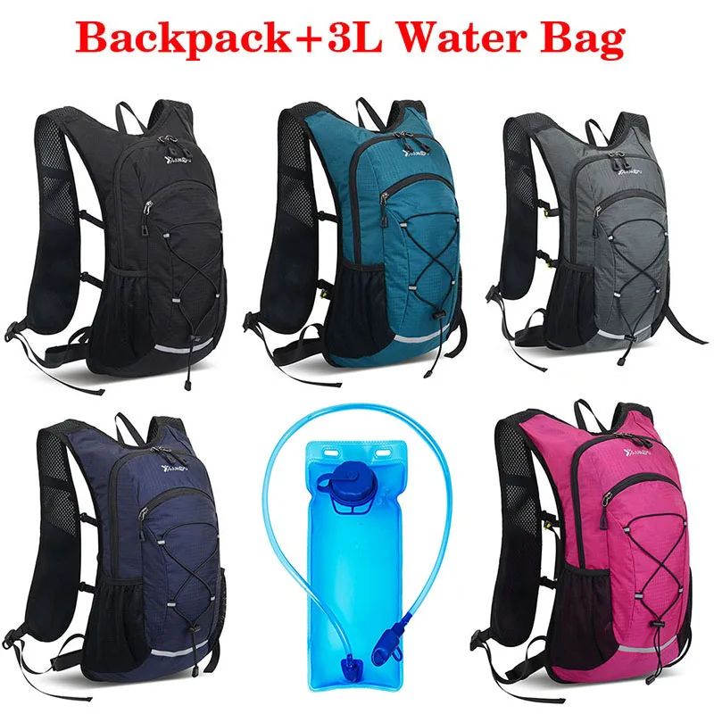 Outdoor Cycling Backpacking Water Bag Set 3Liter Hydratation Rucksack Reservoir Knapsack for Mountaineering Hiking Running