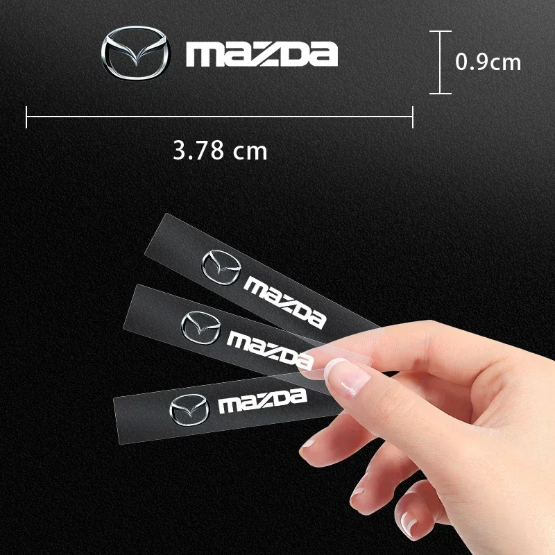 2/5/10pcs Car Styling 3D Alloy Metal Motorcycle Emblem Badge Sticker For Mazda 2 3 6 CX3 5 8 MS MX30 MX5 BT50 ATENZA ATENZA R360