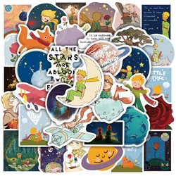 50pcs Cartoon Little Prince Stickers Suitcase Phone Case Guitar Sticker DIY Journaling Materials Vintage Journal Accessories