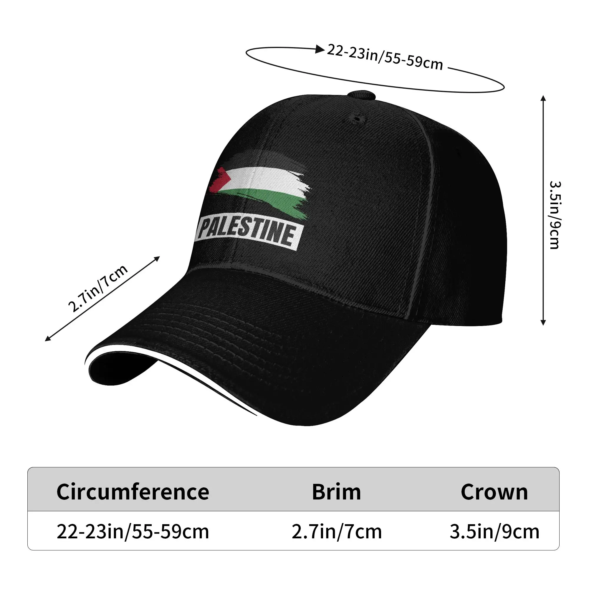 Palestine Lover Baseball Cap  Hiking Fishing Sun Visor Trucker Hat Men Women Casual Print Baseball Caps view 5