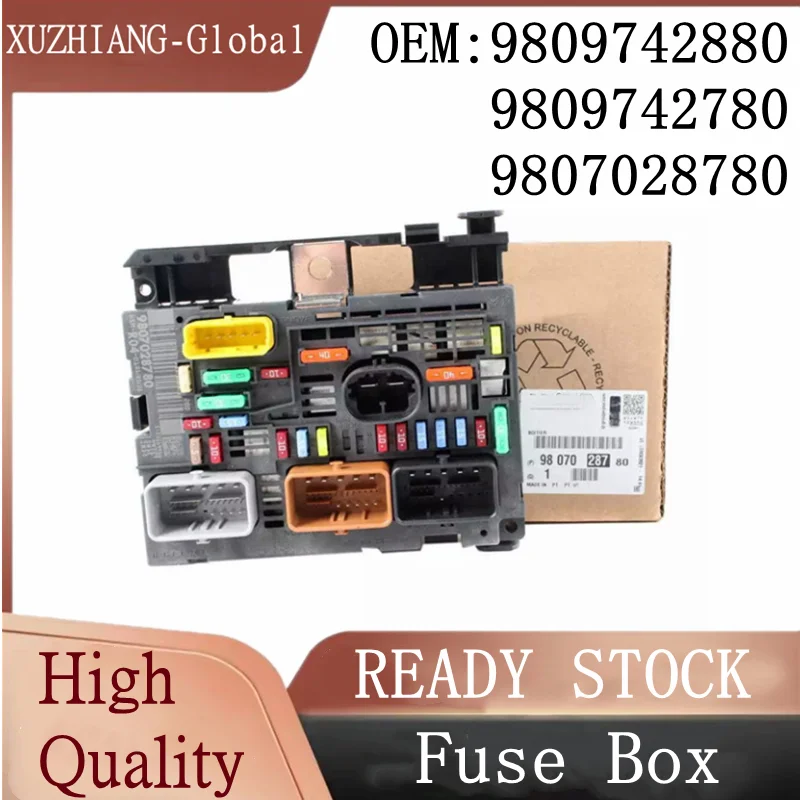 

New Fuse Box Unit Assembly Under Bonnet 9809742880 9809742780 9807028780 BSM R05 = R20 Fit for Citroen C4 Peugeot 307 308 408