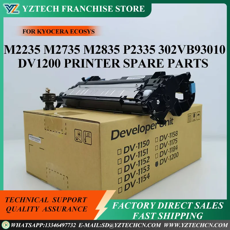 

1X DV-1200 Developer Unit 302VB93010 for Kyocera ECOSYS M2235 M2735 M2835 P2335 DV1200 Printer Spare Parts