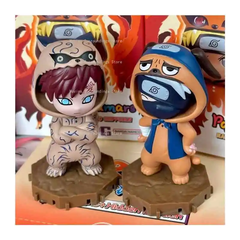 

Оригинальная фигурка Bandai Kakashi Naruto Sasuke Sakura Gaara Naruto Hinata Itachi, аниме Q-версия в штучной упаковке, модная модель, слепая коробка