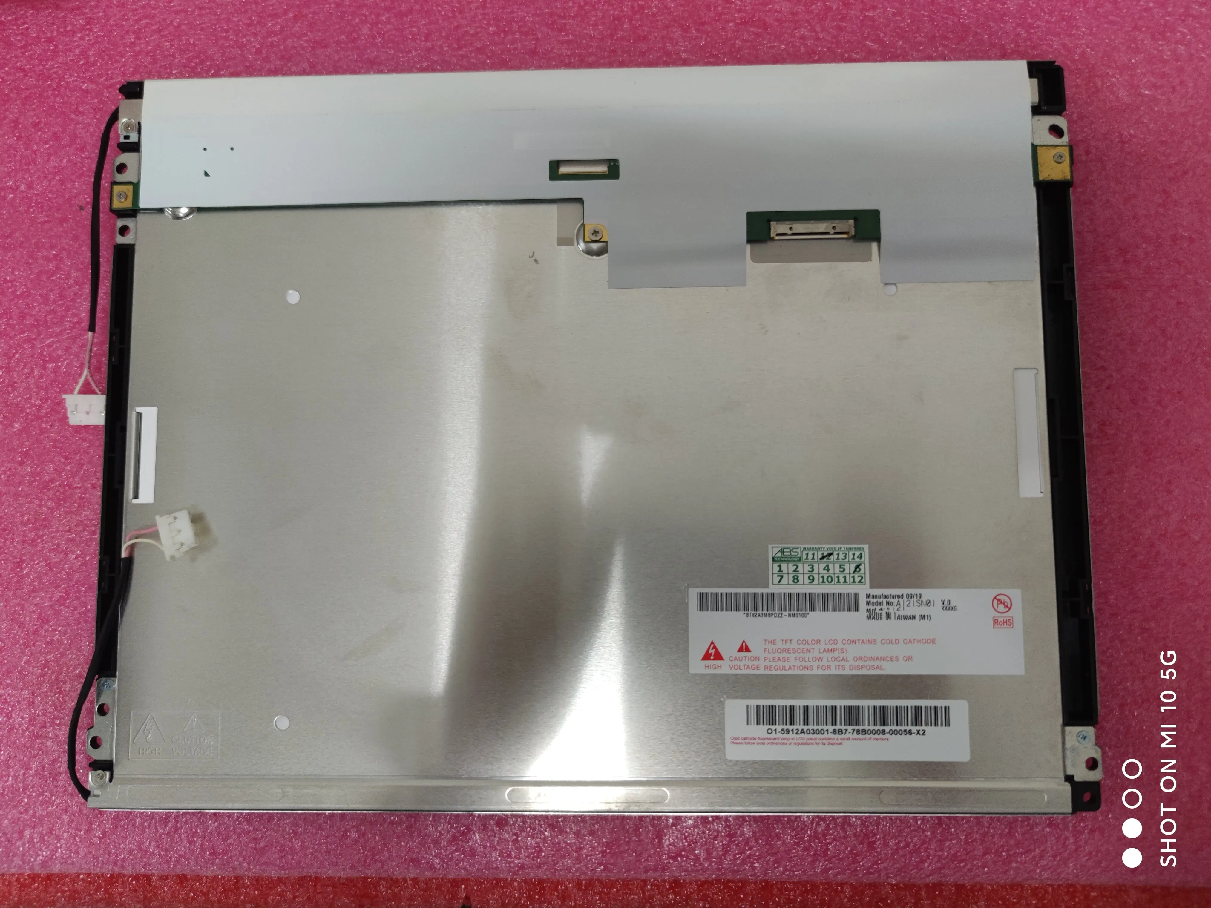 

Original A121SN01 V0 LCD screen, display parts, panel replacement, 12.1 inches, resolution 800*600