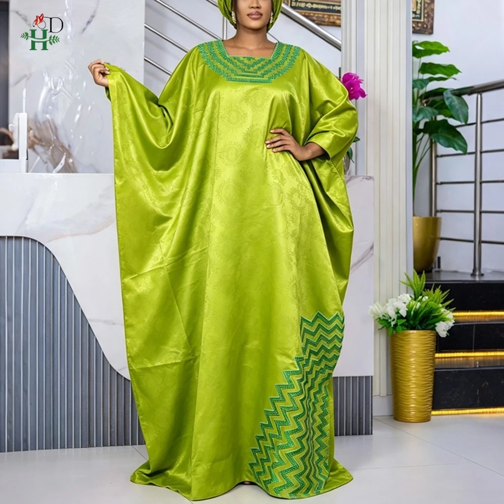 H&D Luxury Bubu Dresses 2025 2026 African Clothing Free Size Luxury Dresses on Clearance Sale African Dresses for Woman Bazin