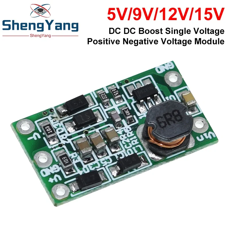 DC-DC Step-Up Positive Voltage Negative Voltage Module DC-DC 3V-14V To 5V 9V 12V 15V 100MA To Positive And Negative Power Supply