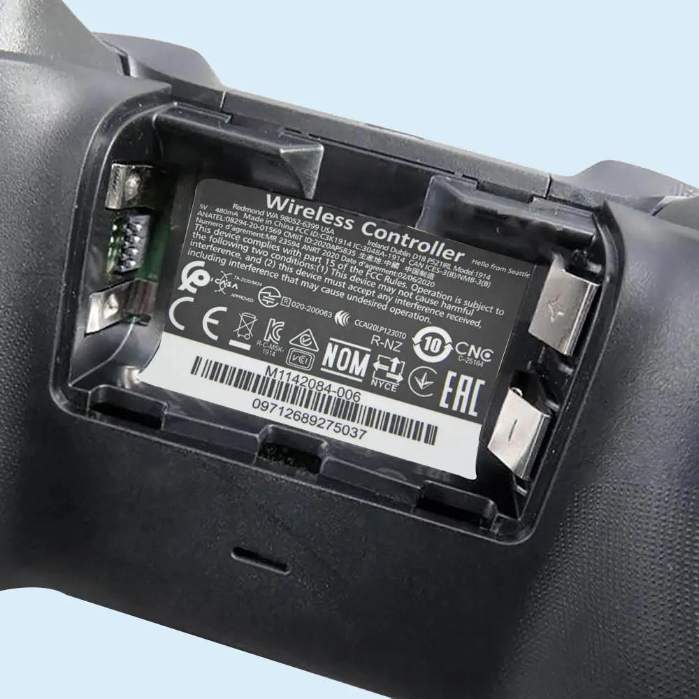 1/2/5 Pcs Black or White Wireless Controller Back Label Sticker For Xbox Series X/S Controller Case Label Sticker