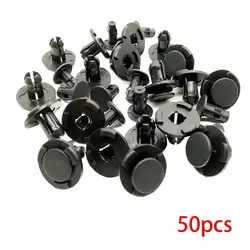 Retenedor de remache de plástico para coche, Clip de sujeción de parachoques automático, guardabarros, Clips de fijación tipo empuje para Nissan Livina TIIDA Sylphy, 50 unids/set, 8mm