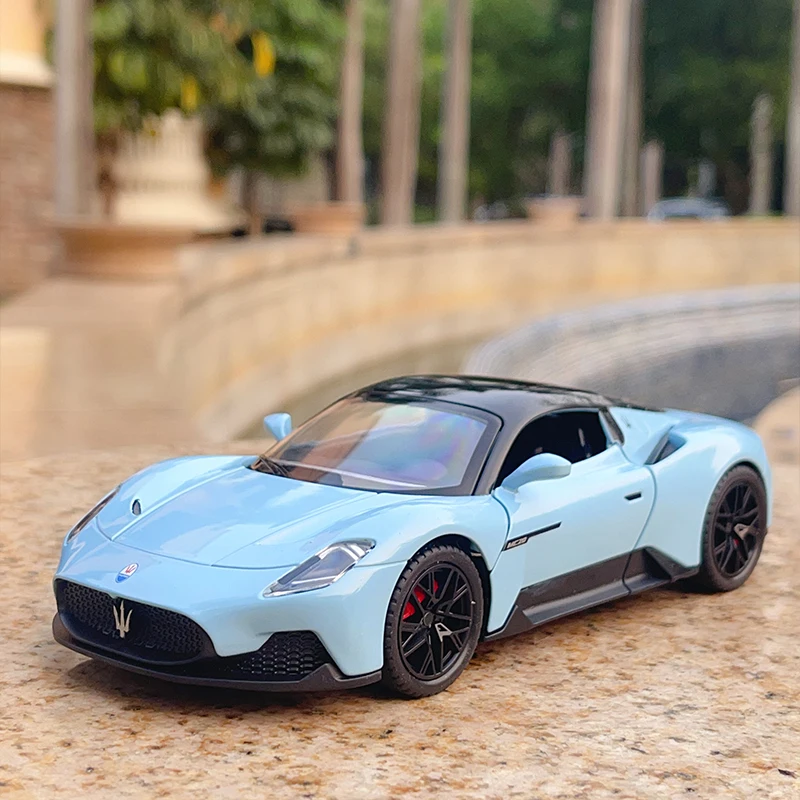

1:22 Maserati MC20 boy sound and light pull back metal toy children's simulation alloy car model Toy Car Model Childrens Gift.
