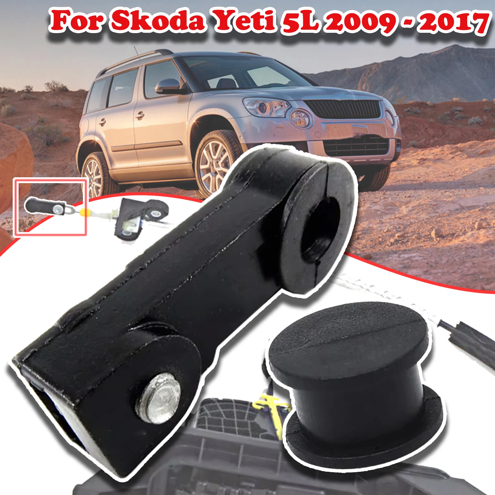 

For Skoda Yeti 5L Gear Linkage Control Cable Shift Automatic Lever End Connect Collet Rod Bushing 2009 2010 - 2017 09G321397A