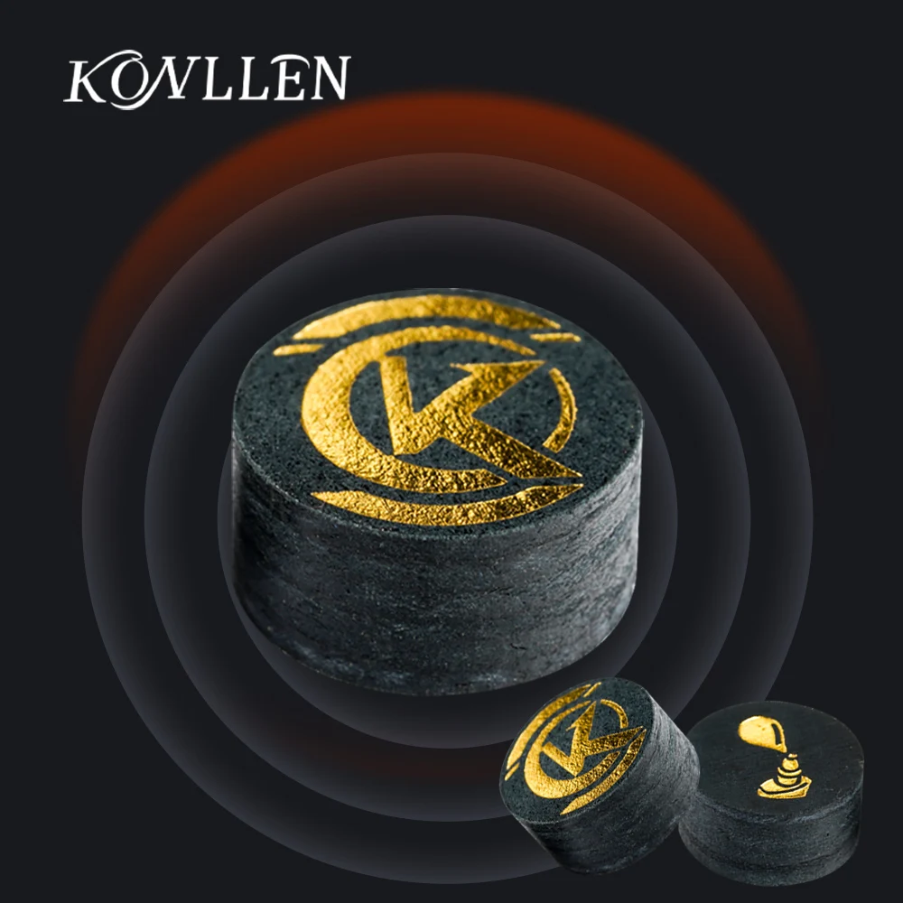 

KONLLEN Billiard Cue Tip with 14mm Multi-Layers Pigskin Tip 5pcs tips for billiard pool cues Accessories
